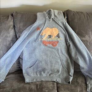 Rooney Gray Hoodie with Bear Design